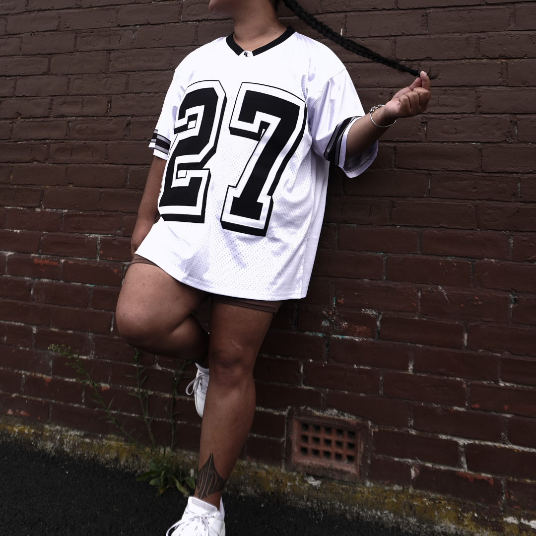 Short Sleeve Gridiron Tee | White