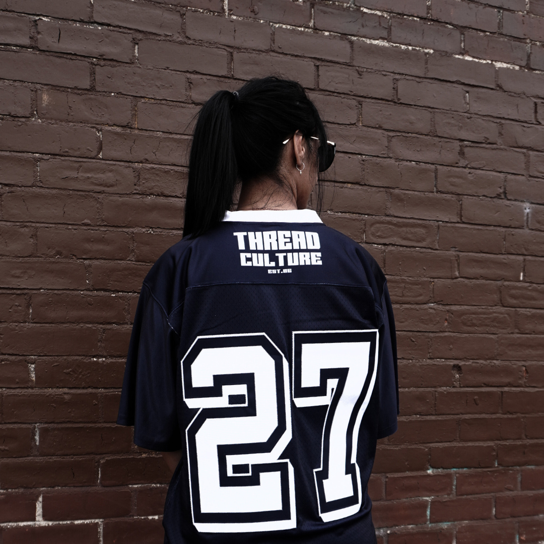 Short Sleeve Gridiron Tee | Navy
