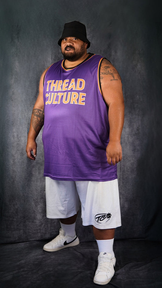 TC Light Weight Basketball Singlet | Purple/Orange