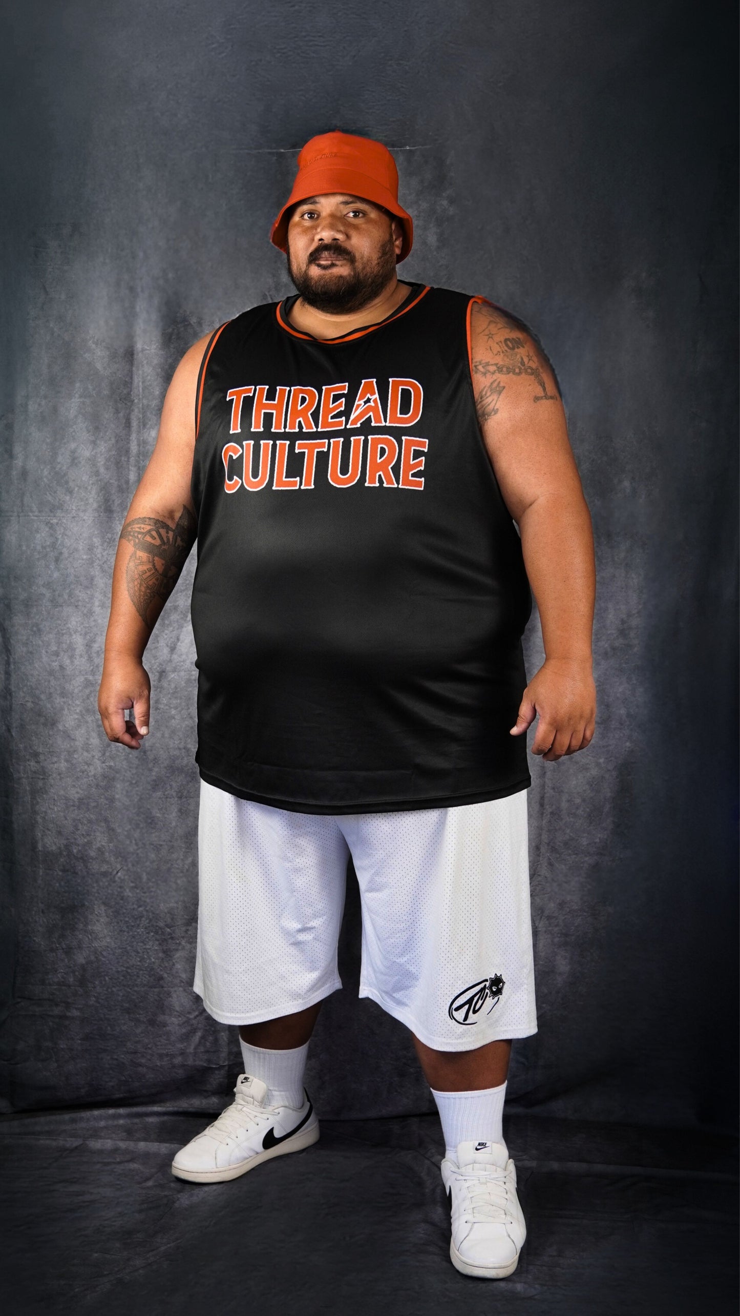 TC Light Weight Basketball Singlet | Black/Red